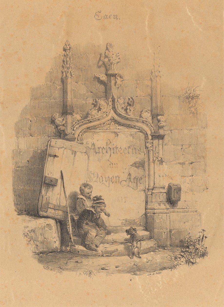 Titulní strana k Restes et Fragments od Richard Parkes Bonington