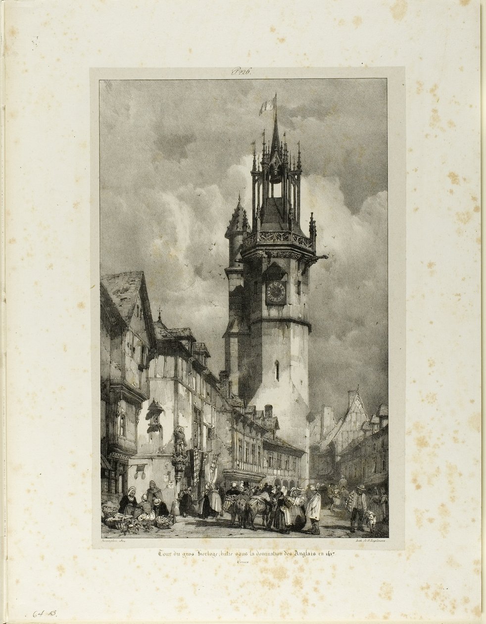 Velká hodinová věž od Richard Parkes Bonington