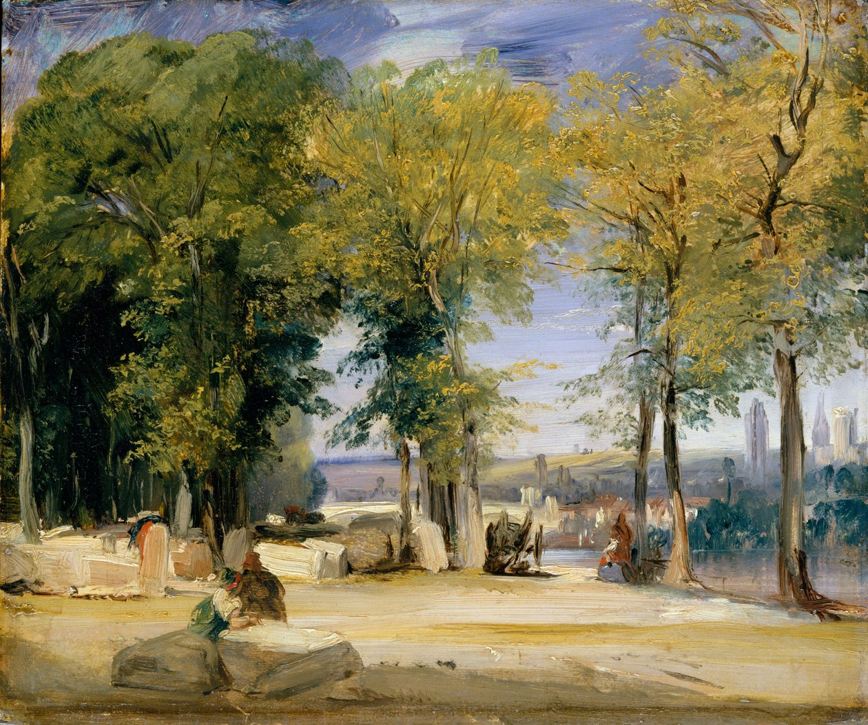Pohled poblíž Rouen, ca. 1825. od Richard Parkes Bonington