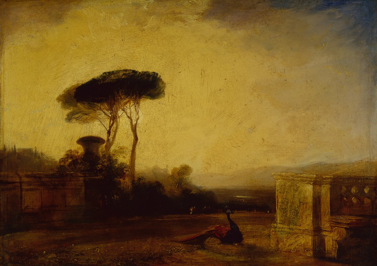 Pohled na pozemky vily poblíž Florencie (olej na plátně) od Richard Parkes Bonington