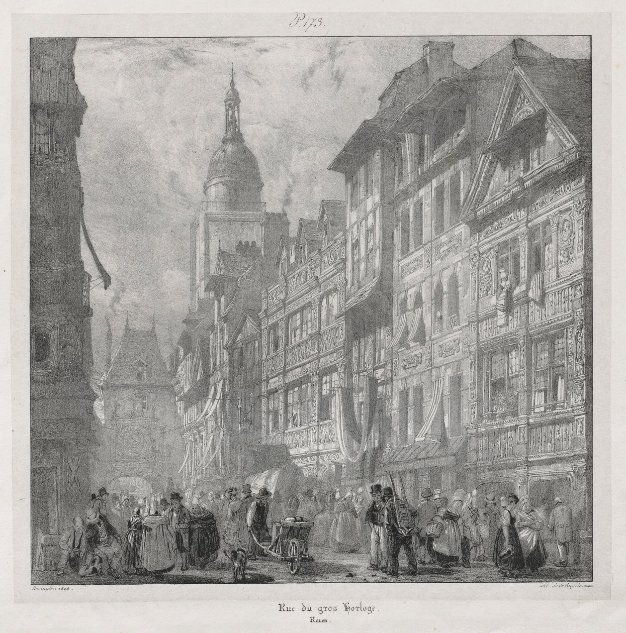 Malebné a romantické cesty ve starověké Francii, Normandii..., 1824. od Richard Parkes Bonington