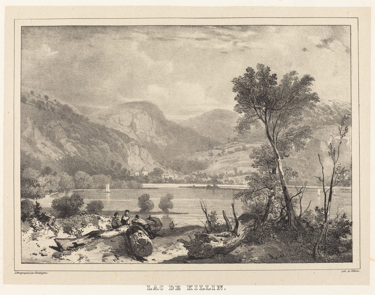Killinské jezero od Richard Parkes Bonington after Francois Alexandre Pernot