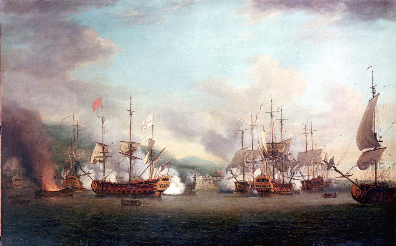 Dobytí Port Louis (Haiti) 8. března. od Richard Paton