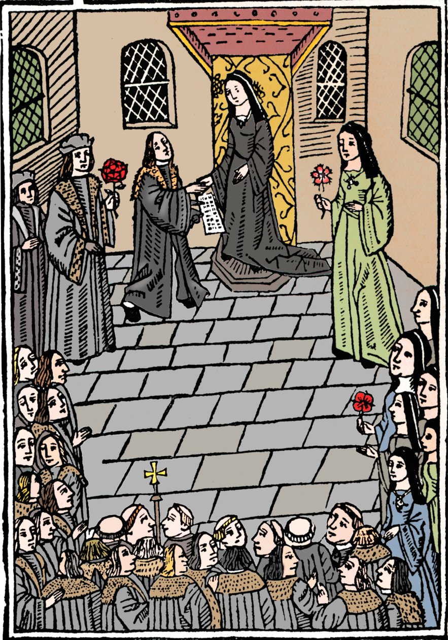 Manželská smlouva mezi Karlem V. a princeznou Marií Tudorovou, c1508 od Richard Pynson