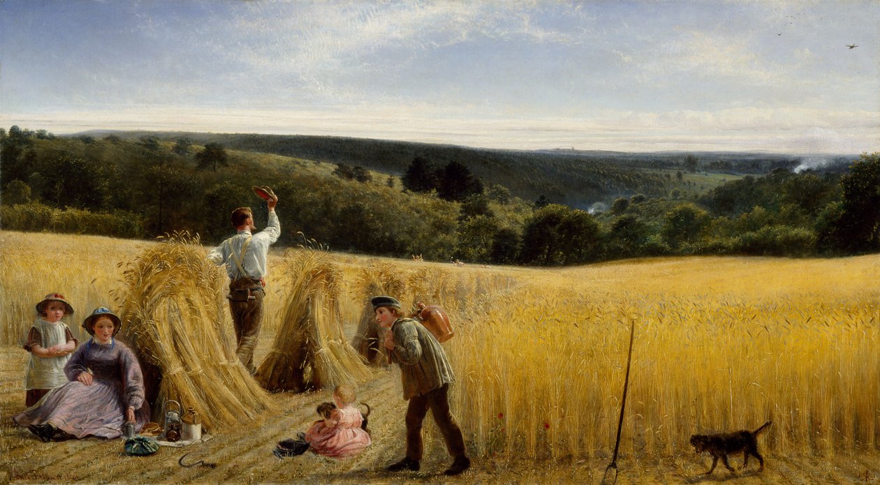 Údolí také stojí hustě s kukuřicí, 1865 od Richard Redgrave