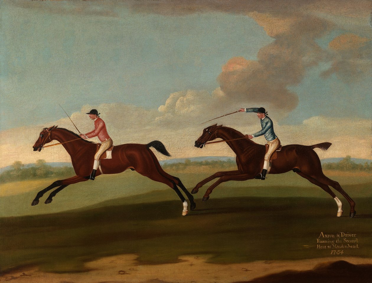 Aaron a řidič běží druhou jízdu v Maidenhead, 1754 od Richard Roper