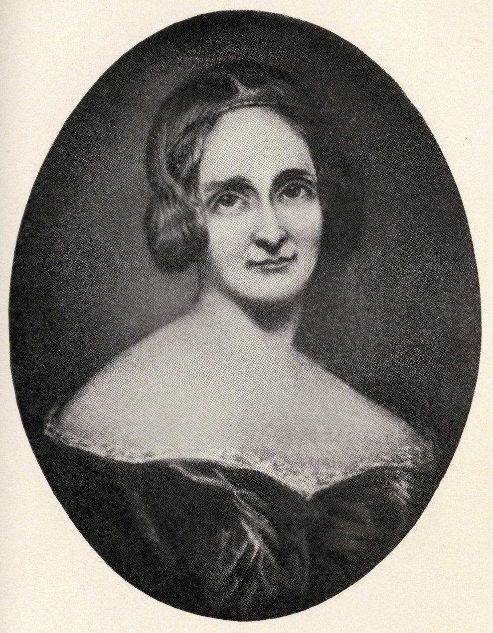 Mary Wollstonecraft Shelley (1797-1851) ilustrace z „Little Journeys to Homes of Famous Women“, vydané v roce 1897 od Richard Rothwell