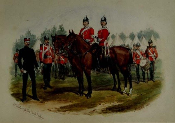 Druhý dobrovolnický prapor, Royal Fusiliers od Richard Simkin