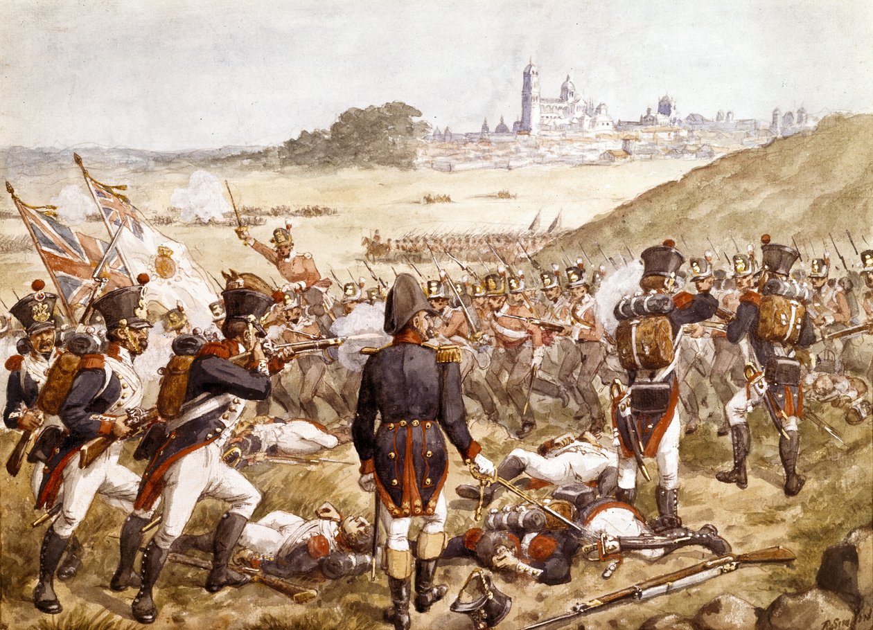 Bitva u Salamance, 22. července 1812, kolem roku 1900 od Richard Simkin
