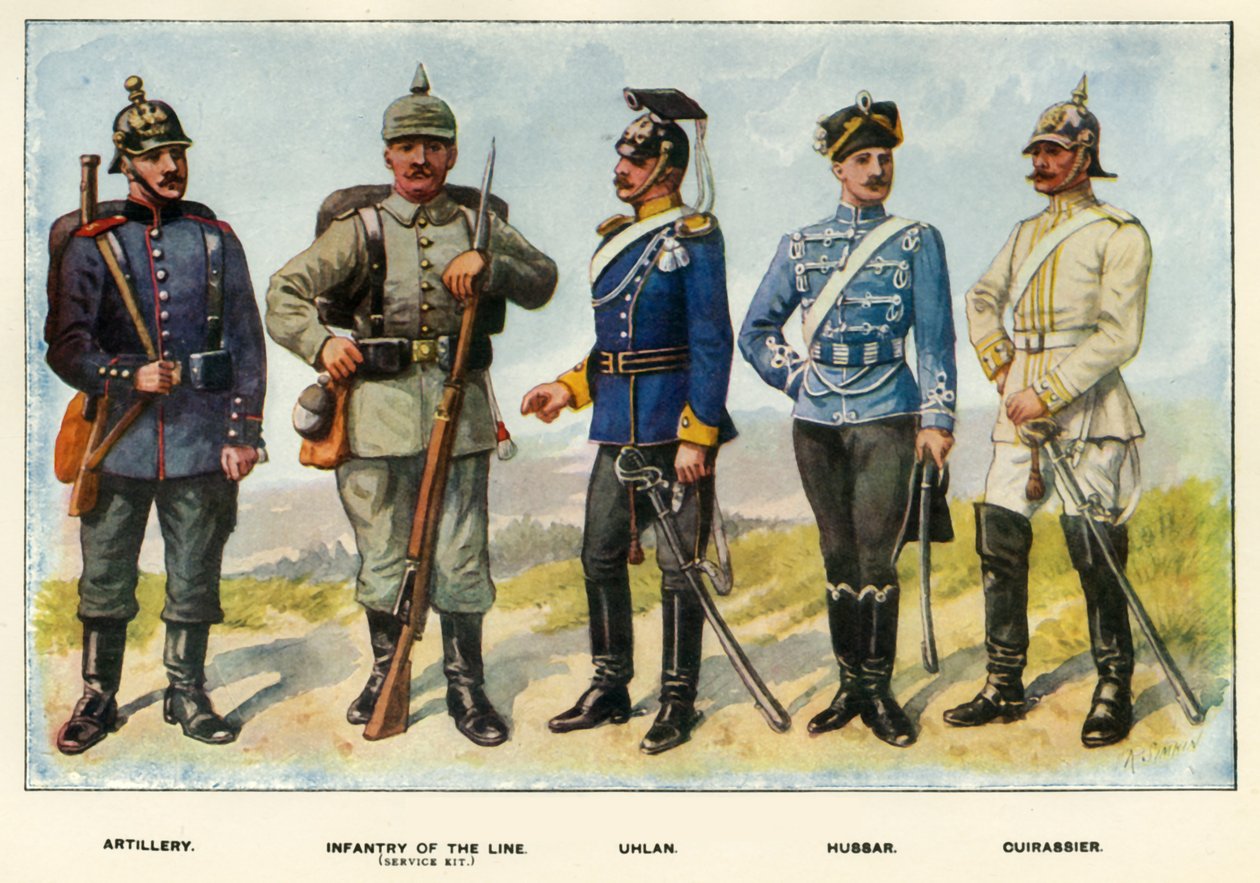 Typy německé armády, 1919. od Richard Simkin