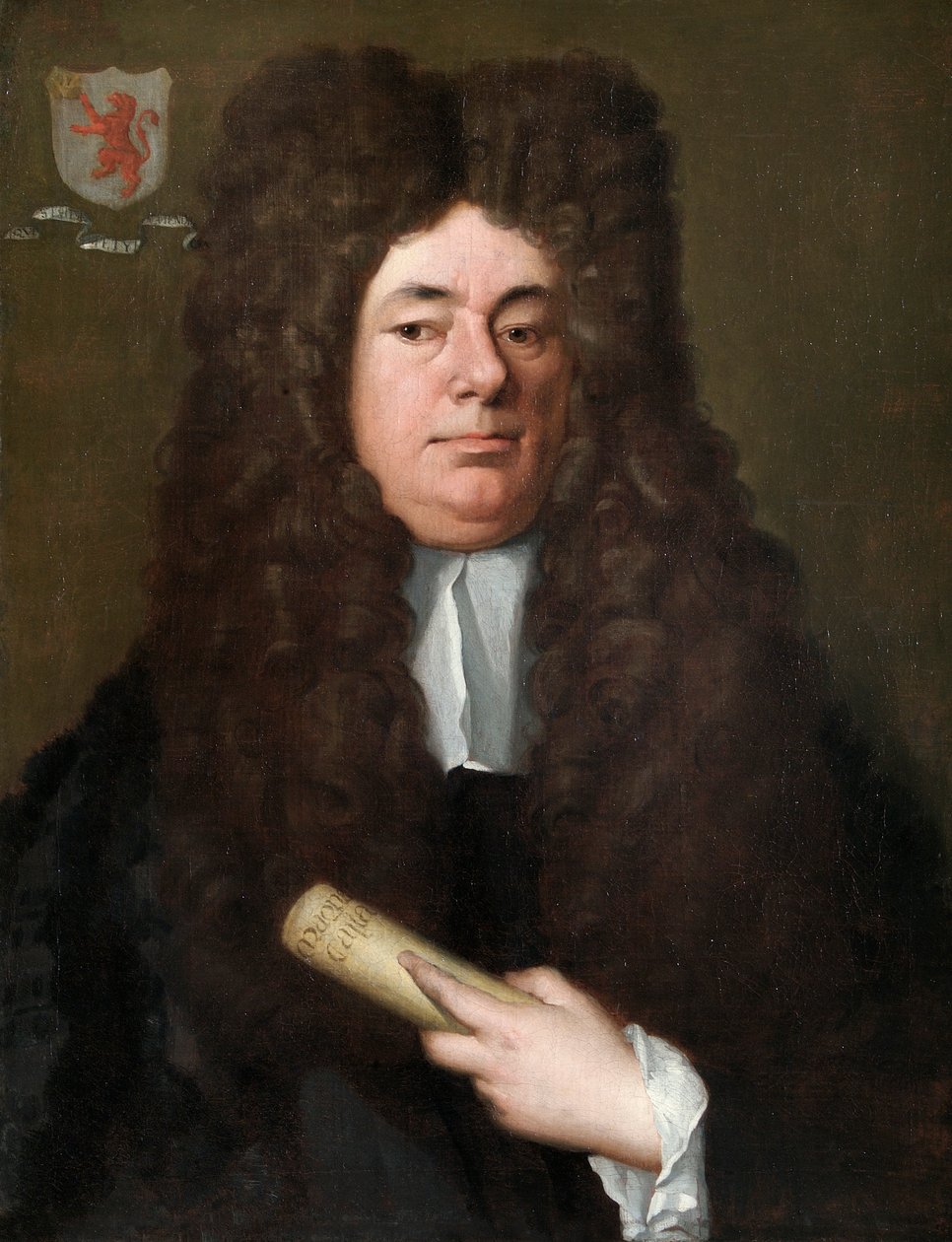 William Petyt drží kopii Magna Carta, kolem roku 1690 (olej na plátně) od Richard Van Bleek