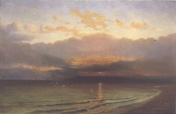 Západ slunce na pobřeží Yorkshire od Richard Weatherill