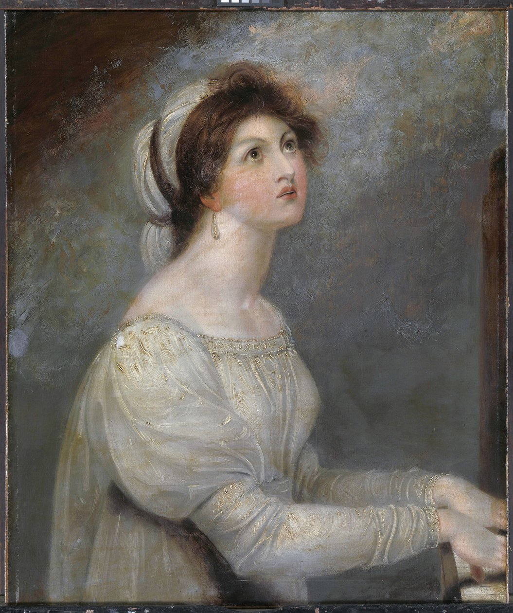 Lady Hamilton jako svatá Cecilie od Richard Westall