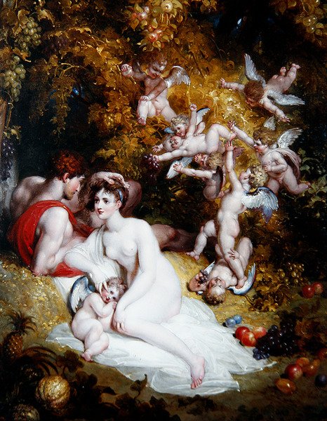 Vertumnus a Pomona, asi 1807 (olej na desce) od Richard Westall