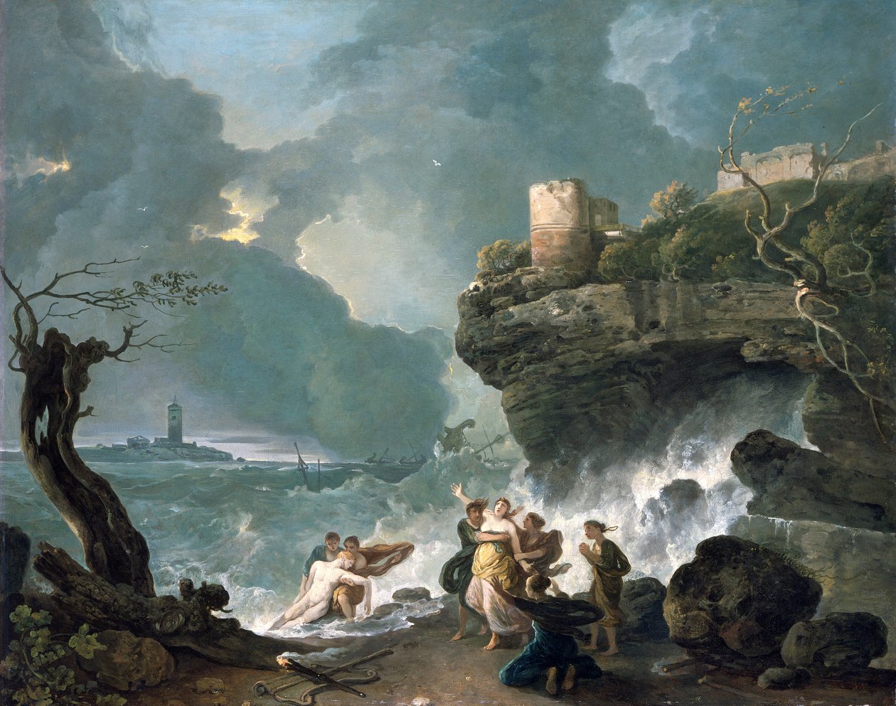 Ceyx a Alcyone, 1768. od Richard Wilson