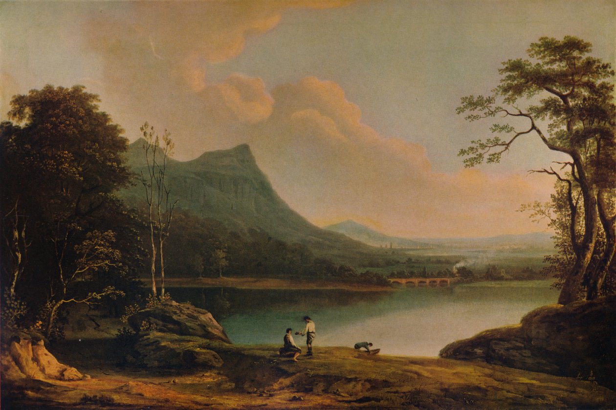 Dolgelly Bridge, 1774, 1938 od Richard Wilson
