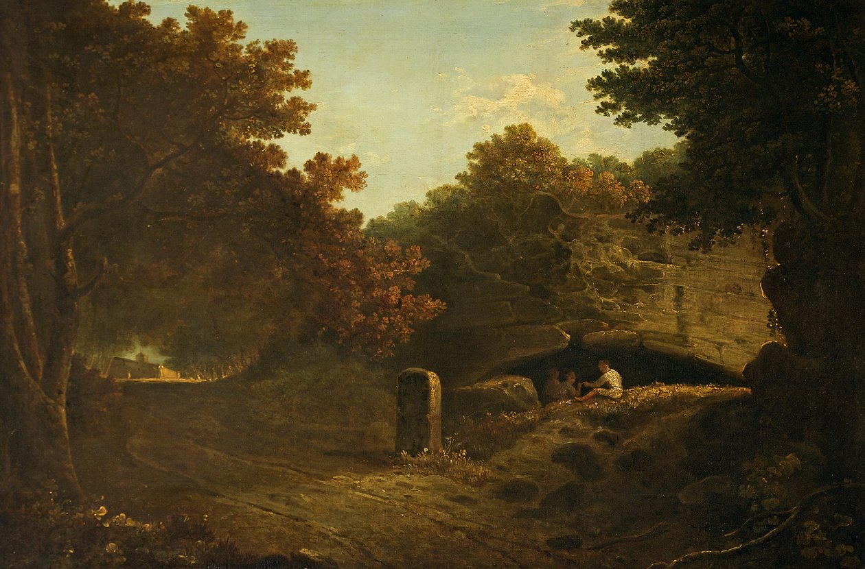 La Riccia, poblíž Albano, Itálie 1752-57 (olej na plátně) od Richard Wilson