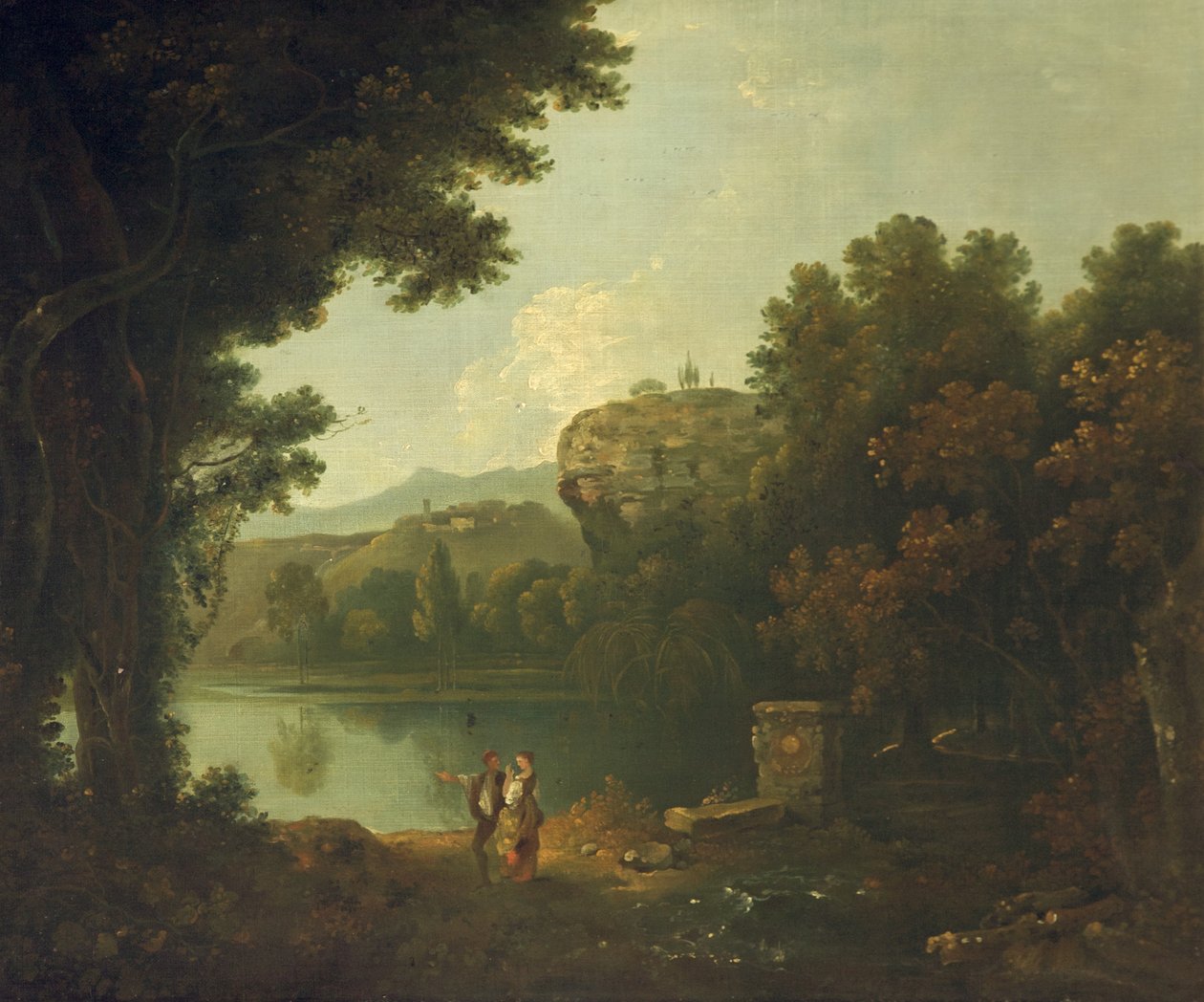 Na Tibeře u Říma (olej na plátně) od Richard Wilson