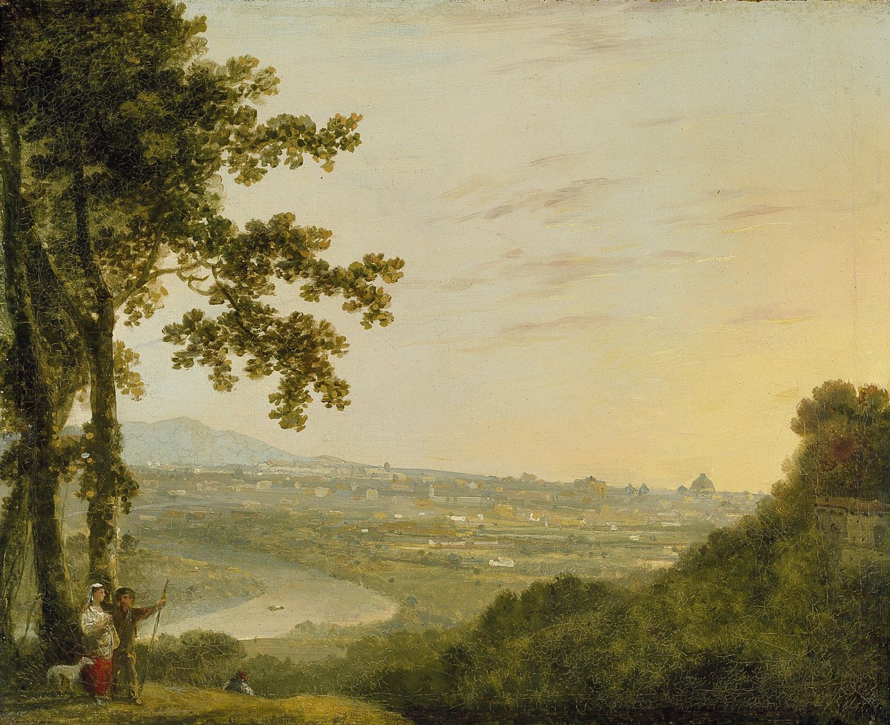 Řím z vily Madama, během nebo po roce 1753 (olej na plátně) od Richard Wilson