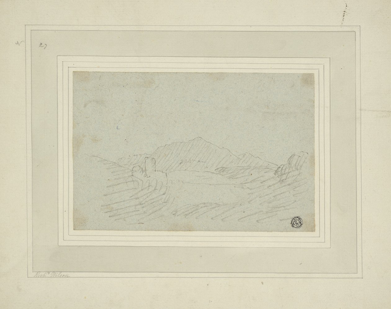 Ruiny v hornaté zemi od Richard Wilson