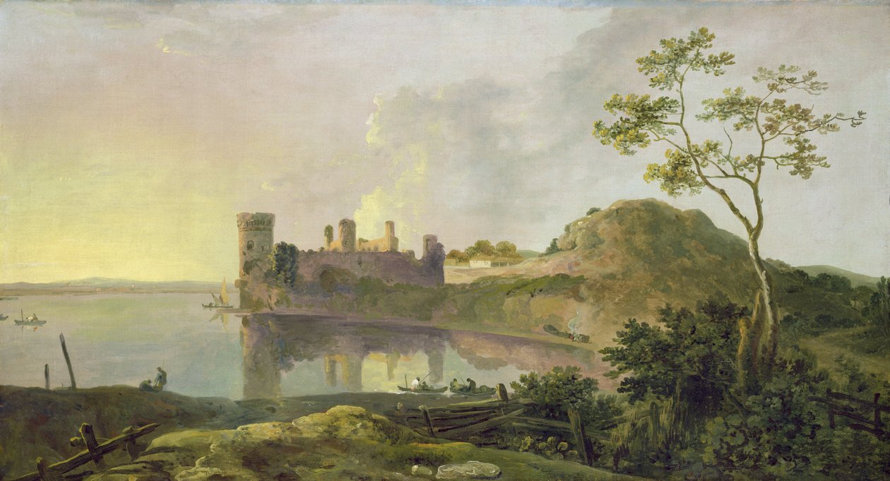 Letní večer (zámek Caernarvon) cca 1764-65 (olej na plátně) od Richard Wilson