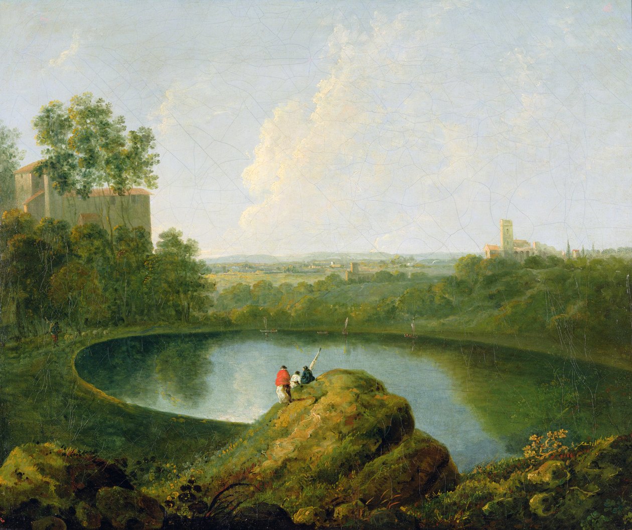 Hlava jezera Nemi (olej na plátně) od Richard Wilson