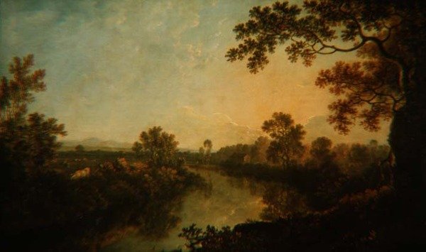 Řeka Dee, poblíž Eaton Hall, cca 1759-60 od Richard Wilson