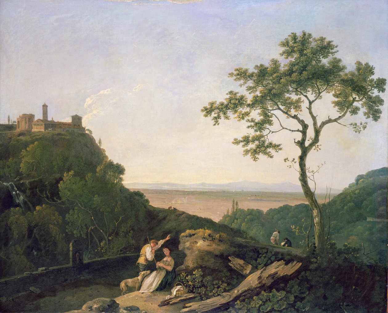 Pohled na Tivoli (olej na plátně) od Richard Wilson
