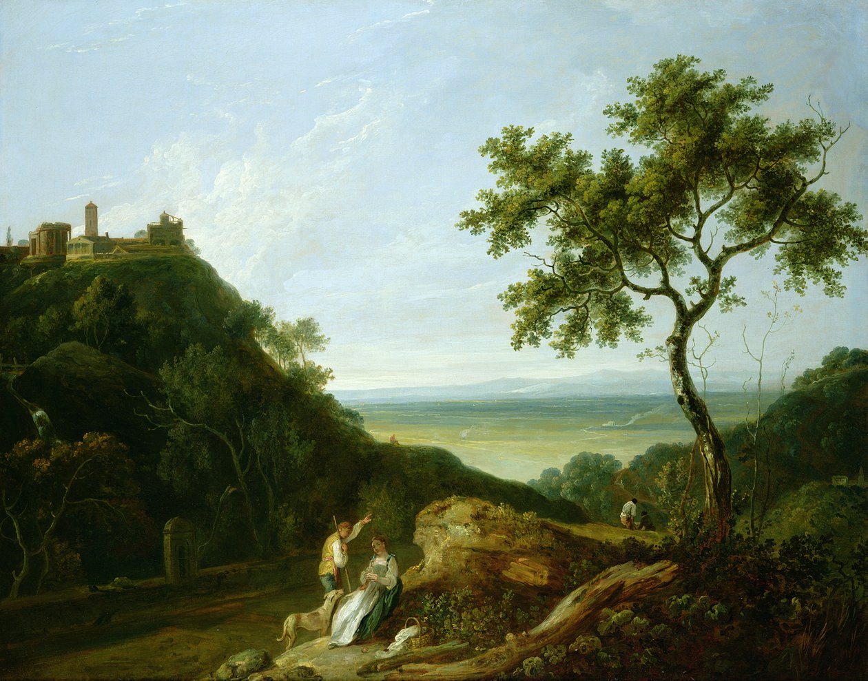 Pohled na Tivoli s Campagna v dálce (olej na plátně) od Richard Wilson