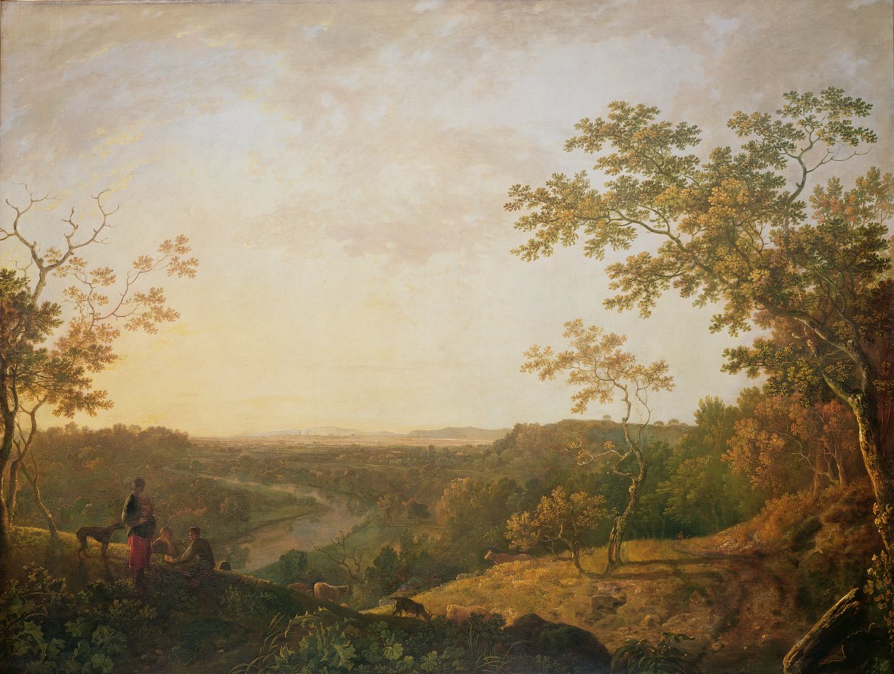 Pohled na řeku Dee, cca 1761 (olej na plátně) od Richard Wilson