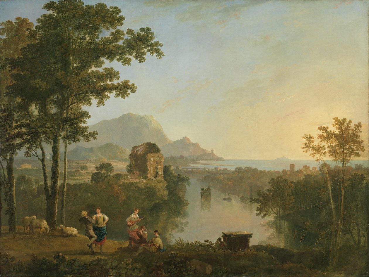 Široká jižní pobřežní krajina za soumraku od Richard Wilson