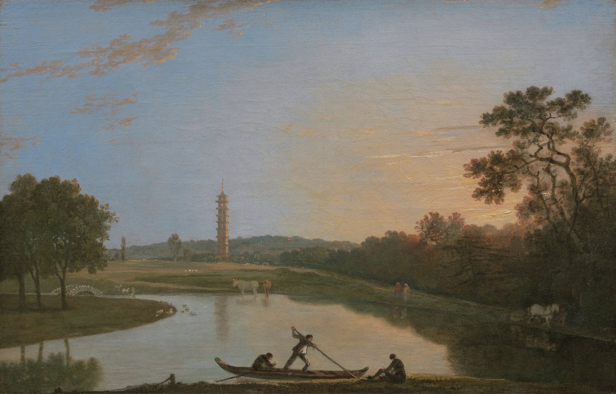 Kew Gardens: The Pagoda and Bridge [1985, Cormack, YCBA Stručný katalog] od Richard Wilson