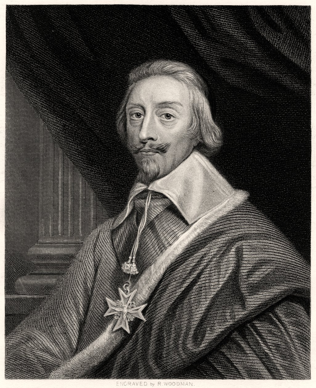 Kardinál Richelieu, francouzský prelát a státník, 19. století od Richard Woodman