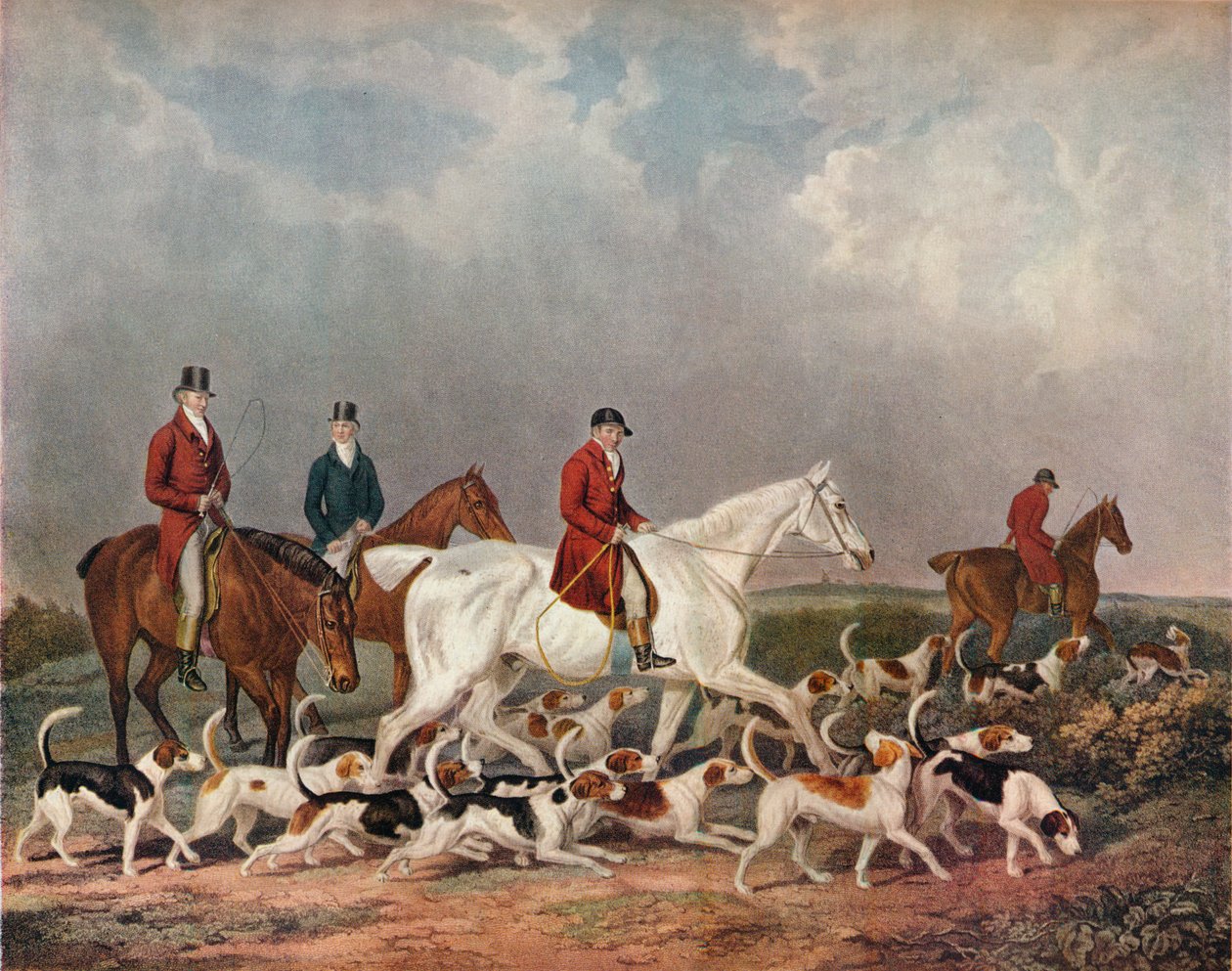 The Earl of Derbys Stag Hounds, c1823 od Richard Woodman
