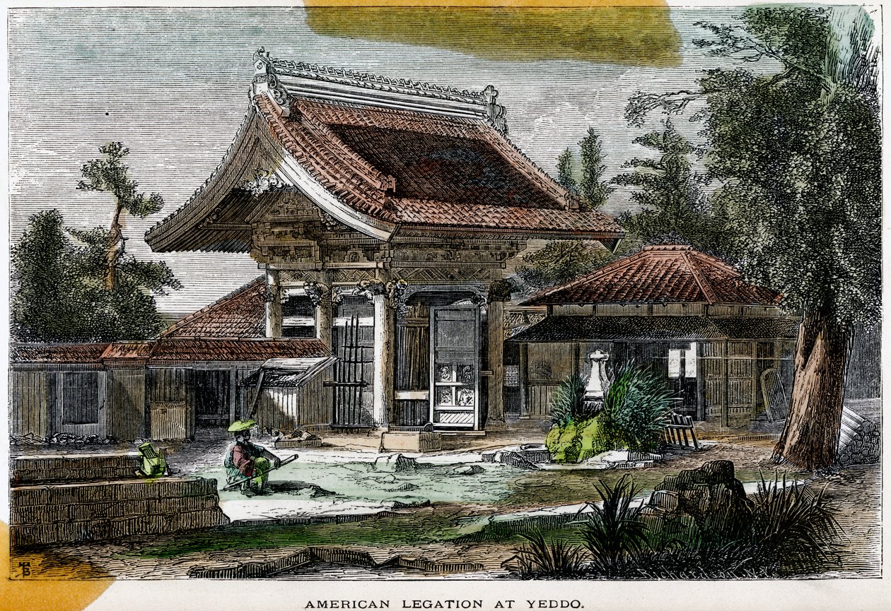 Americká vyslanectví v Yeddo Edo, Japonsko, 19. století od Richardson
