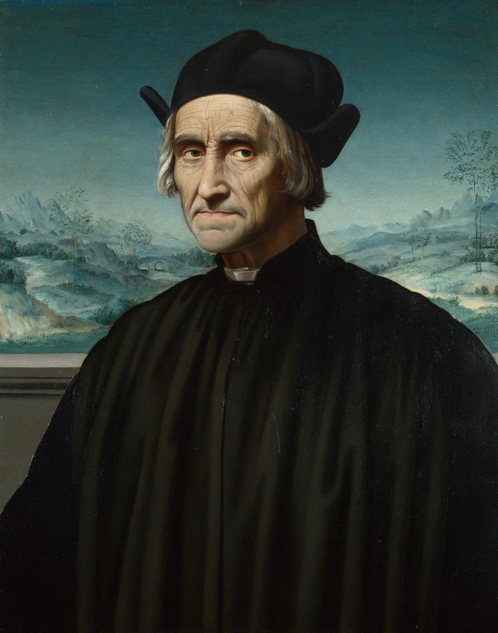 Portrét Girolamo Benivieni 1453-1542, mezi 1515 a 1520 od Ridolfo Ghirlandaio
