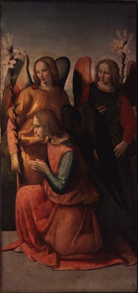 Tři andělé (panel) (pár 80358) od Ridolfo Il  Ghirlandaio