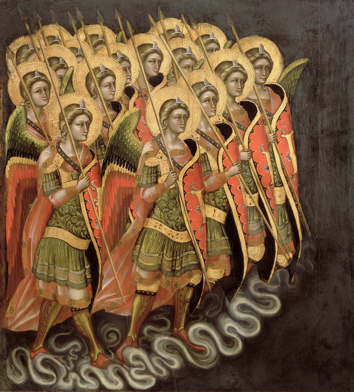 Nebeská milice, kolem 1348-54 (tempera na panelu) od Ridolfo di Arpo Guariento