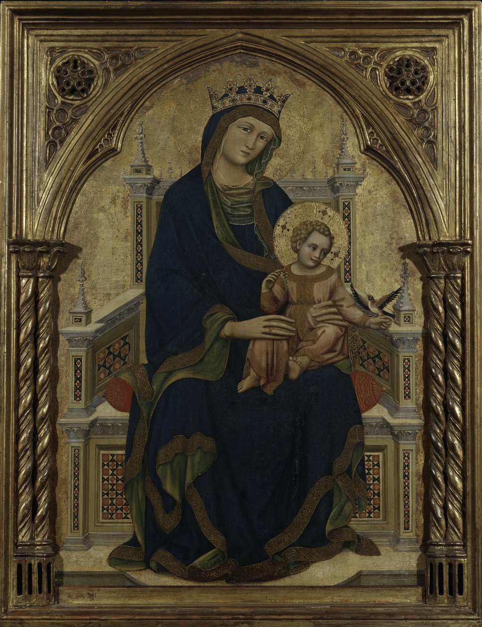 Panna a dítě na trůnu, kolem roku 1350 od Ridolfo di Arpo Guariento