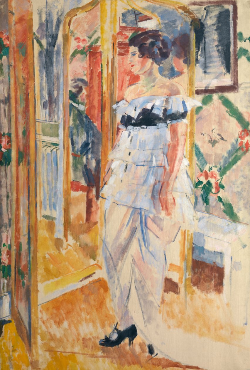 Portrét Madame Giroux, kolem 1912-13 (olej na plátně) od Rik Wouters