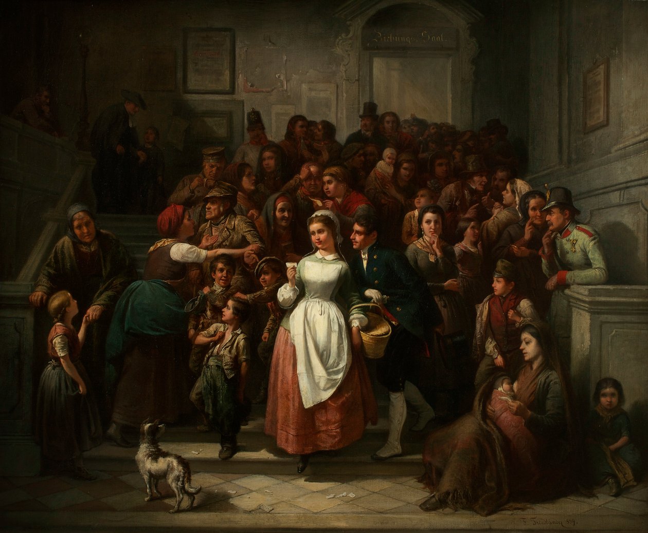 Po losování, 1859. od Ritter von Malheim Friedländer Friedrich