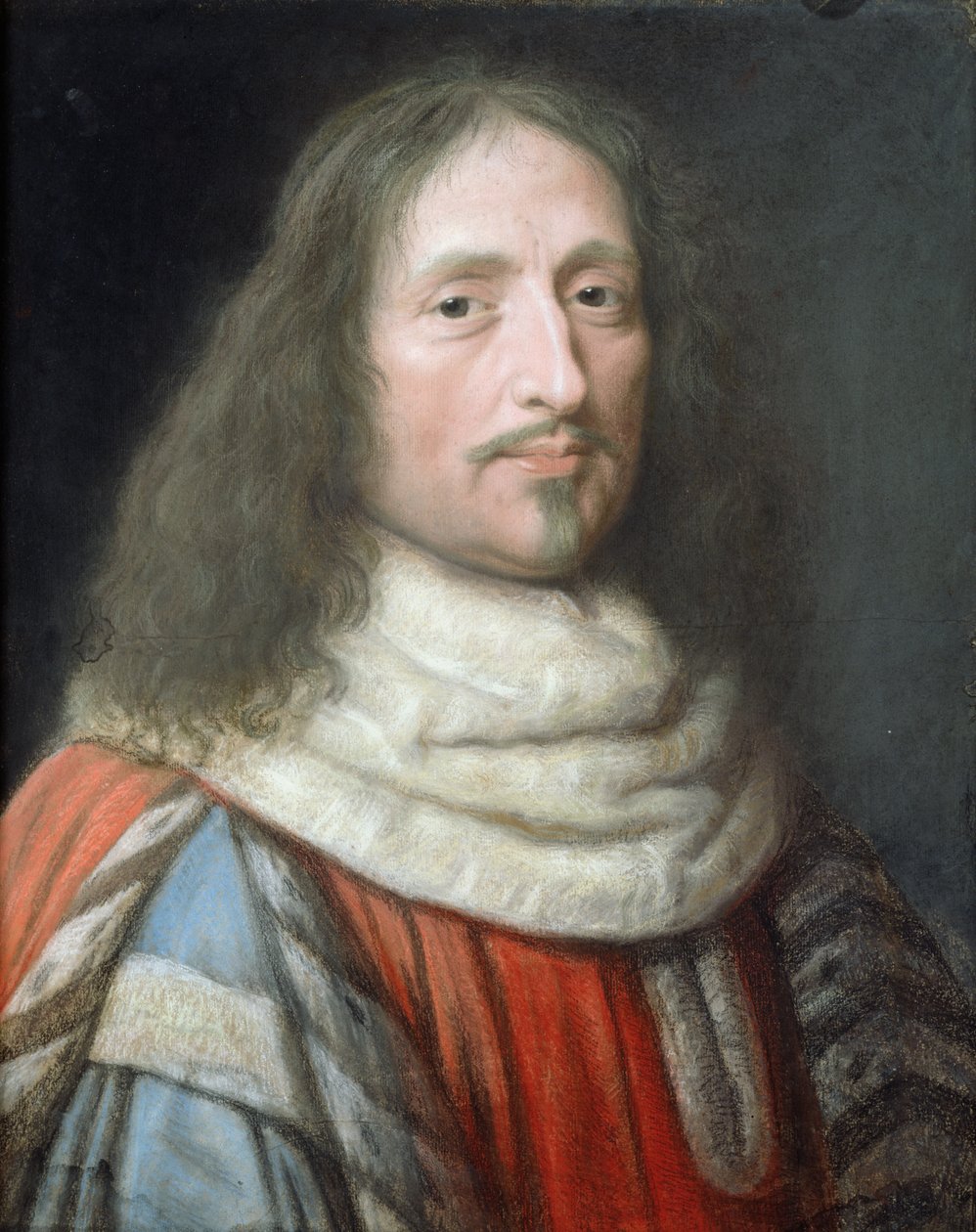 Guillaume de Lamoignon (1617-77) (pastel na papíře) od Robert Nanteuil
