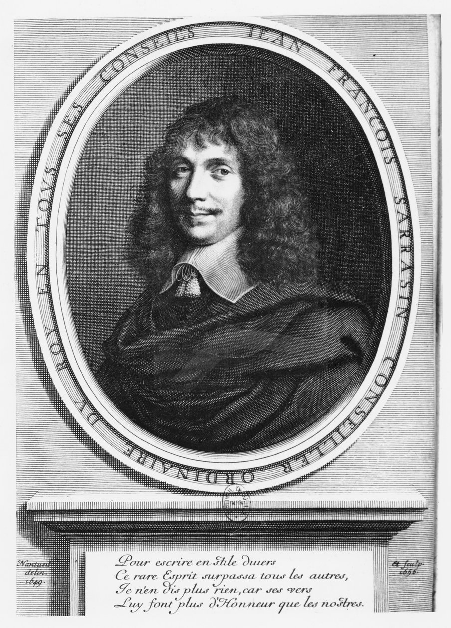 Portrét Jeana-Françoise Sarasina od Robert Nanteuil