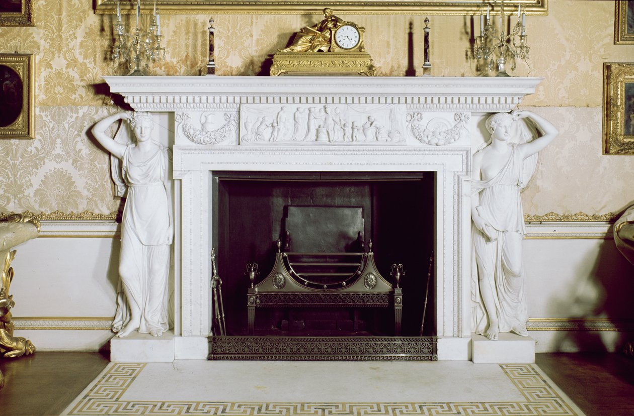 Krb ve státním salonu (mramor) od Robert Adam