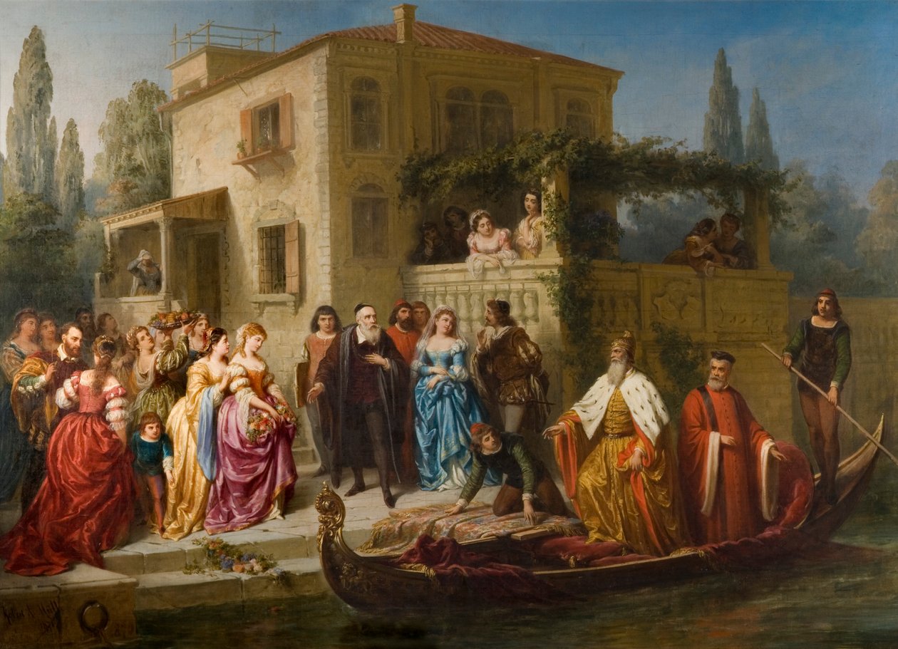 Návštěva benátského dóžete u Tiziana, 1870-71 od Robert Antoine Muller