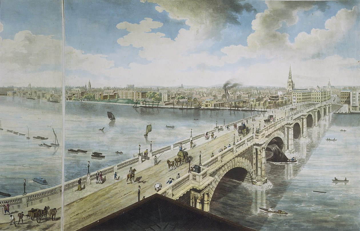Panoramatický pohled na Londýn, 1792-93 (barevná akvatinta) od Robert Barker