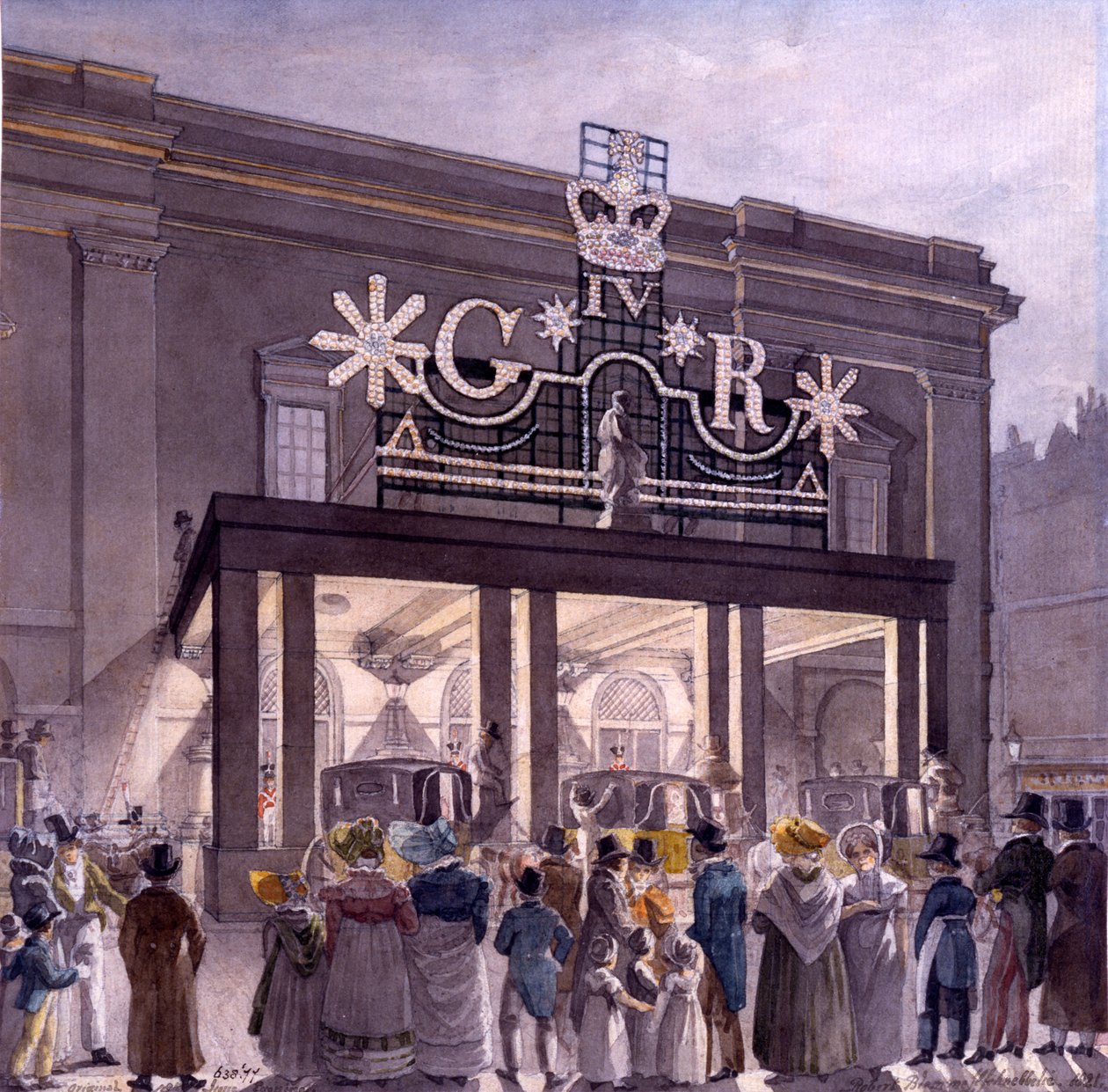 Mimo Theatre Royal, Drury Lane, 1821 od Robert Blemell Schnebbelie