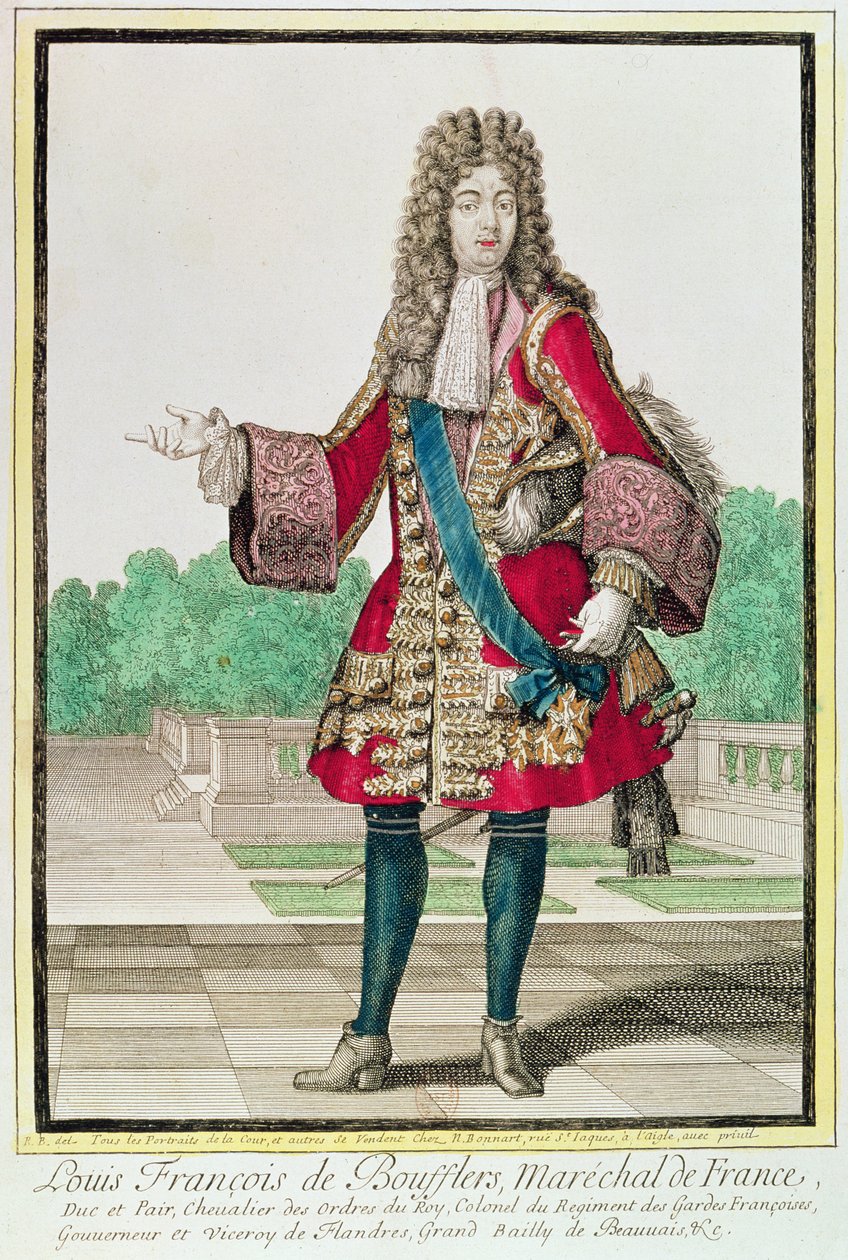 maršál Louis Francois de Boufflers (1644-1711) od Robert Bonnart