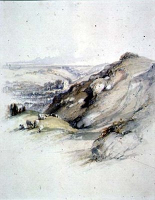 Rocks at Hastings, pohled z East Cliff od Robert Brandard