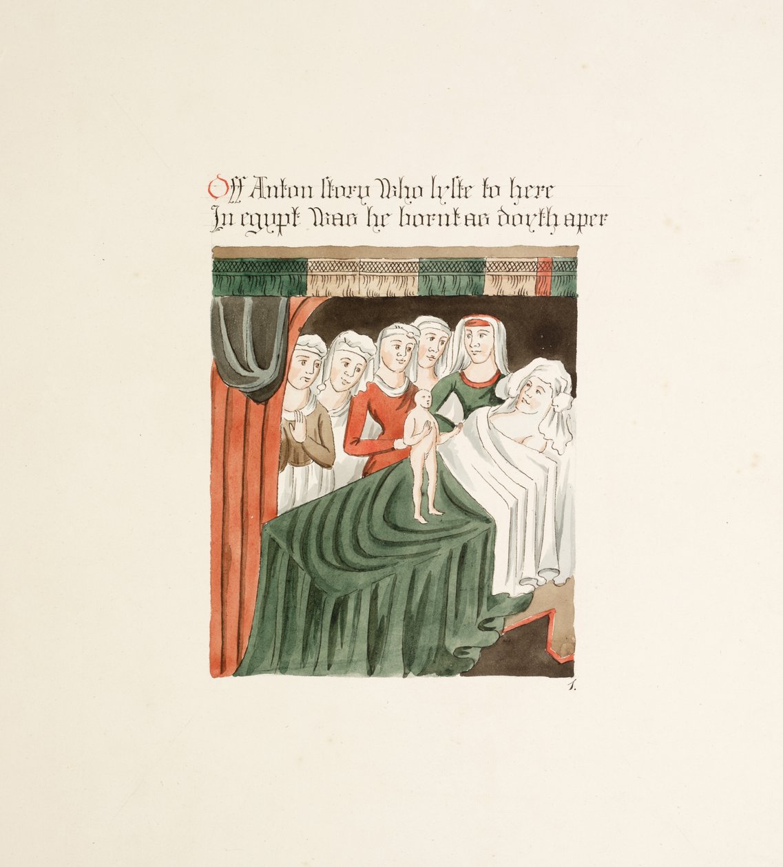 Ms. New Coll 380, f33r. The antiquities of the Cathedral Church of Saint Mary, Carlisle, nakreslil Robert Carlile, 1795 (pero a tuš a čb na papíře) od Robert Carlile
